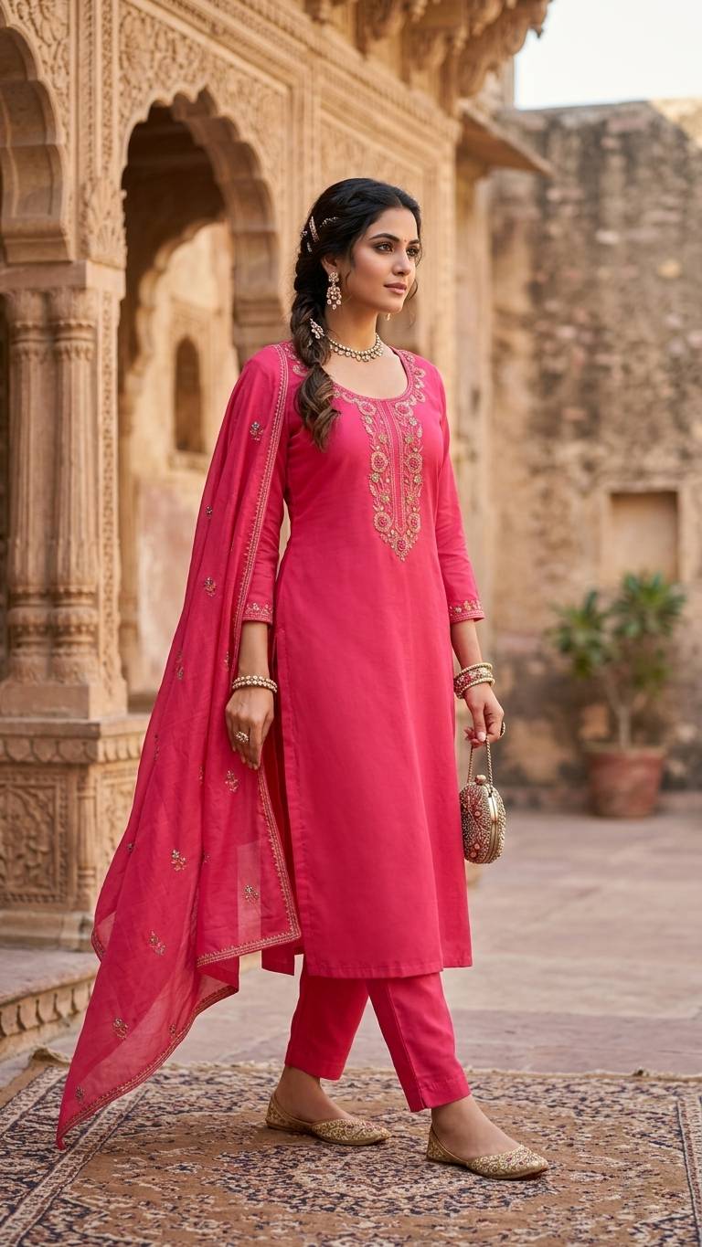 Silk Blend Evening Dress