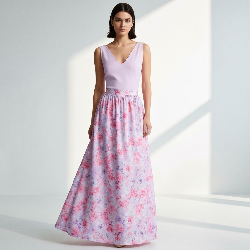 Floral Print Maxi Skirt